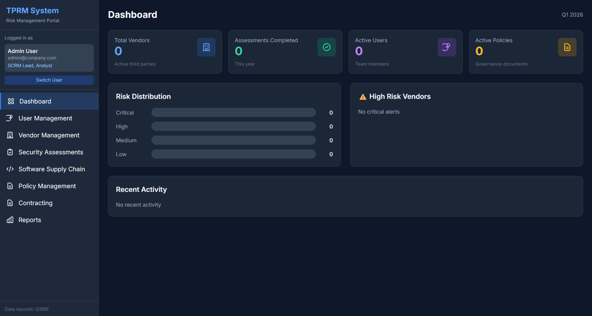 TPRM Compliance Framework Implementation
